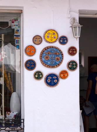 Mijas is one of the most beautiful 'white' villages of the Southern Spain area called Andalucia. It is in the Alpujarra mountains above the coastのeditorial素材