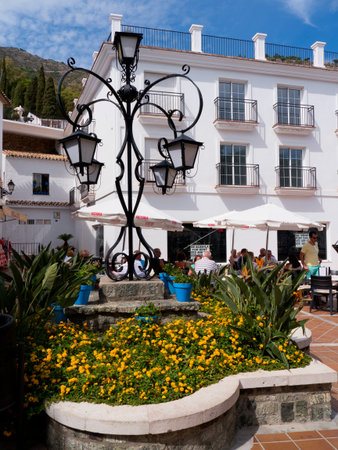 Mijas is one of the most beautiful 'white' villages of the Southern Spain area called Andalucia. It is in the Alpujarra mountains above the coastのeditorial素材