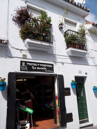 Mijas is one of the most beautiful 'white' villages of the Southern Spain area called Andalucia. It is in the Alpujarra mountains above the coastのeditorial素材