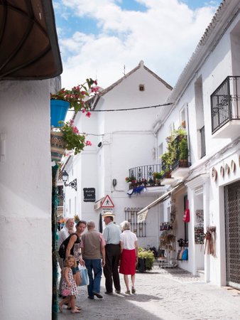 Mijas is one of the most beautiful 'white' villages of the Southern Spain area called Andalucia. It is in the Alpujarra mountains above the coastのeditorial素材