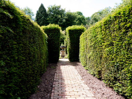 Gardens  at Bodelwyddan Castle in North Walesのeditorial素材