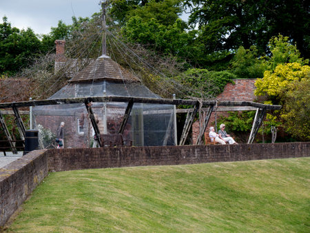 Gardens  at Bodelwyddan Castle in North Walesのeditorial素材