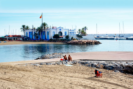 In Marbella is an important beach resort of the Costa del Sol in Spain. The town is famous for once being a playground for the rich and famous.のeditorial素材