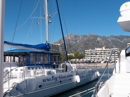 Marina in the stylish resort of Marbella on the Costa Del Sol in Andalucia Spainのeditorial素材