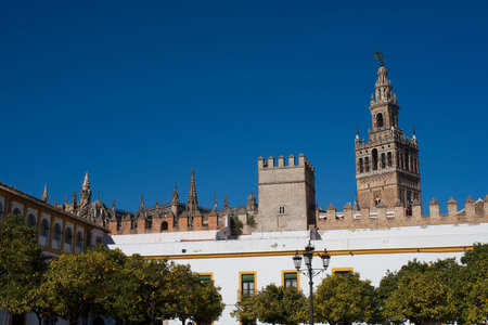 The principal Moorish and Gothic buildings in the old quarter of Seville are a UNESCO World Heritage Siteのeditorial素材