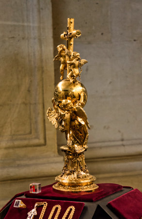 Treasures in the interior of the Cathedral in Seville in Andalucia Spainのeditorial素材