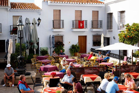 Frigiliana one of the most beautiful white villages of the Southern Spain area of Andalucia in the Alpujarra mountains.のeditorial素材