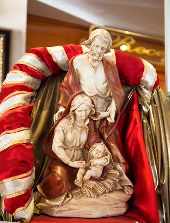 Christmas Nativity group in Nerja Spainのeditorial素材