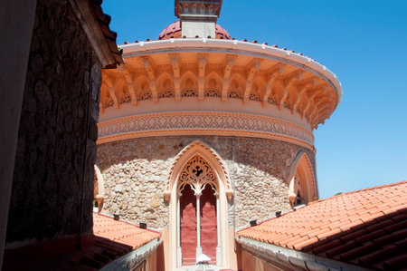 The Monserrate Palace Portuguese: Palcio de Monserrate is an exotic palatial villa located near Sintra, Portugal, the traditional summer resort of the Portuguese court.のeditorial素材