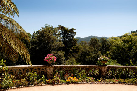 The Monserrate Palace Portuguese: Palcio de Monserrate is an exotic palatial villa located near Sintra, Portugal, the traditional summer resort of the Portuguese court.のeditorial素材