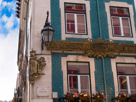 Alfama is the oldest district of Lisbon, it spreads down the southern slope from the Castle of SÃ£o Jorge to the River Tagusのeditorial素材