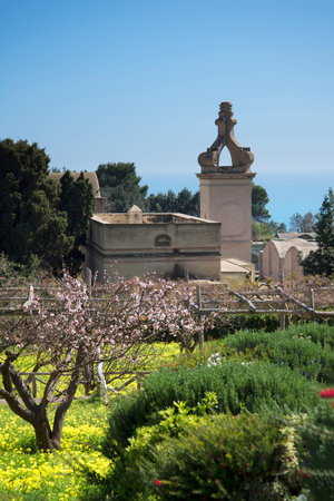 La Certosa Monastery on the island of Capri Italyのeditorial素材