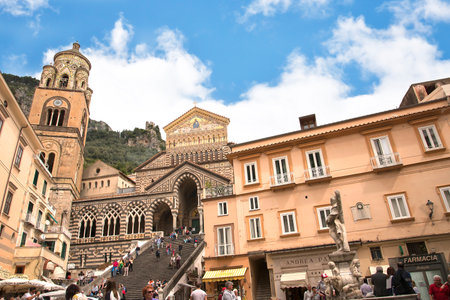Amalfi on the Bay of Salerno in Campania Southern Italyのeditorial素材