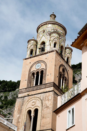 St Andrews Cathedral in Amalfi in Southern Italyのeditorial素材