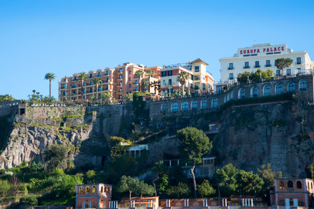 The Port at Marina Piccolo in Sorrento Italyのeditorial素材