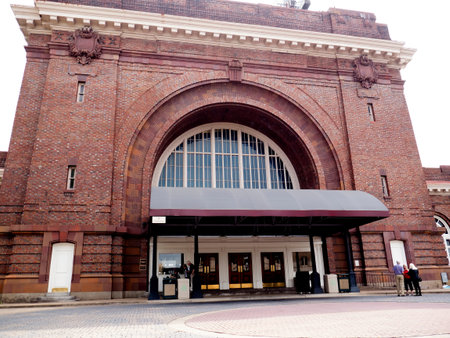 Facade of the Station  at the Chattanooga Choo Choo Station in Tennessee USAのeditorial素材