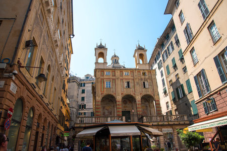 Loggia de Banchi in Genoa Italyのeditorial素材