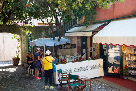 Portofino on the Italian Riviera in Liguria Italyのeditorial素材