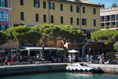 The fishing villages of Monterosso al Mare,Vernazza, Corniglia, Manorola, all reached from Porto Venere,  on the Cinqueterra coastline of Liguria in Northern Italy.のeditorial素材