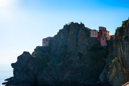 The Coast of the Cinque Terra or Five Lands in Liguria Italy