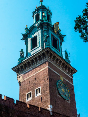 Royal Wawel Castle  and Cathedral in Krakow Polandのeditorial素材