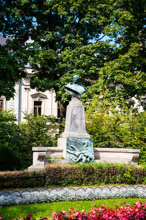 Planty Park in Krakow Polandのeditorial素材