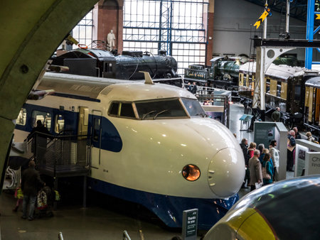 Exhibit in the National Railway Museum in York, Yorkshire Englandのeditorial素材
