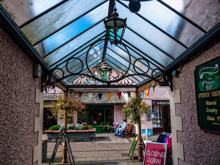 Harrogate is a spa town in North Yorkshire, England.  Historically in the West Riding of Yorkshire, the town is a tourist destination and its visitor attractions include its spa watersのeditorial素材