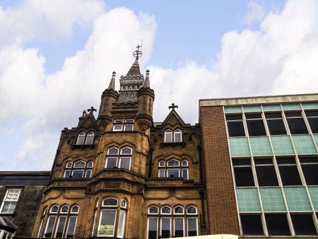 Harrogate is a spa town in North Yorkshire, England.  Historically in the West Riding of Yorkshire, the town is a tourist destination and its visitor attractions include its spa watersのeditorial素材