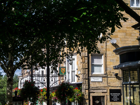 Harrogate is a spa town in North Yorkshire, England.  Historically in the West Riding of Yorkshire, the town is a tourist destination and its visitor attractions include its spa watersのeditorial素材