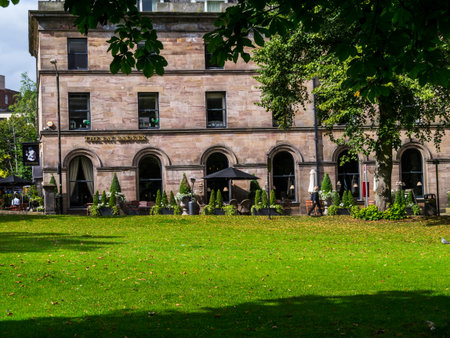 Harrogate is a spa town in North Yorkshire, England.  Historically in the West Riding of Yorkshire, the town is a tourist destination and its visitor attractions include its spa watersのeditorial素材