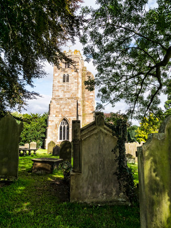 Ripley is a village and civil parish in North Yorkshire in England, a few miles north of Harrogate. A castle dating from the 15th century, Ripley Castle, has been the home of the Ingilby family for 700 yearsのeditorial素材