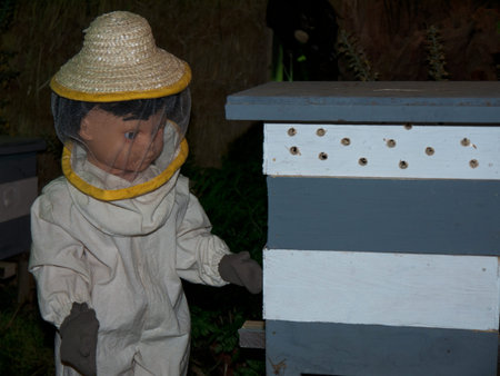 At Christmas time in the village in Nuns Valley the locals make a huge Christmas Crib depicting life on the island of Madeira. They use dressed dolls and model animals in many different and charming tableauxのeditorial素材