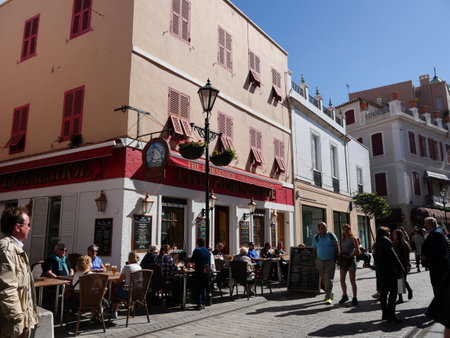 Pub on the Rock of Gibraltarのeditorial素材