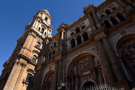 The Cathedral of Malaga the Capital  city of the province of Andalucia in Southern Spainのeditorial素材