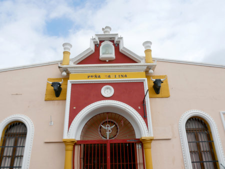 Pavillion on the Market and Feria Ground in Fuengirola on the Costa del Sol Spainのeditorial素材