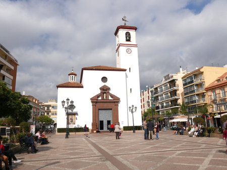 The Parish Church in Fuengirola on the Costa del Sol Spのeditorial素材