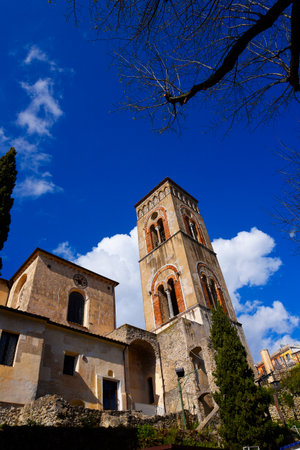 The Parish Church in the Mountain Town of Ravello above Amalfi Italyのeditorial素材