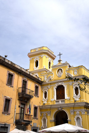 Church of the Madonna del Carmine in Sorrento Italyのeditorial素材