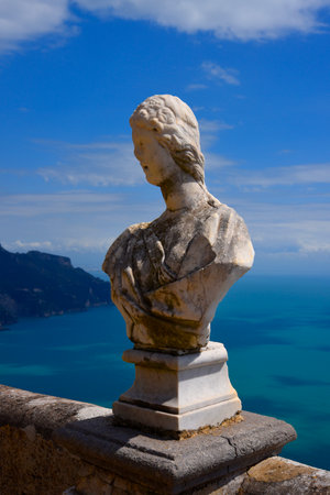 Garden in Ravello in the Mountains above Amalfi in Southern Italyのeditorial素材