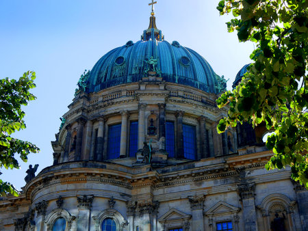 The Deutscher Dom which is the Protestant Cathedral in Berlin Germanyのeditorial素材