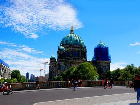 The Deutscher Dom which is the Protestant Cathedral in Berlin Germanyのeditorial素材