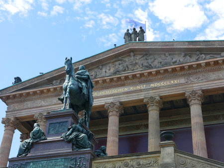 The National Gallery on Museum Island in Berlin Germanyのeditorial素材