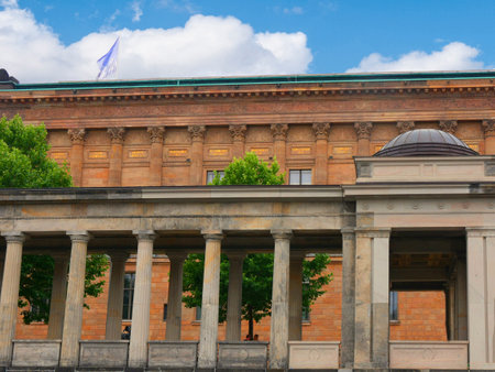 The National Gallery on Museum Island in Berlin Germanyのeditorial素材