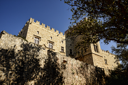the Grandmasters Palace in the walled Old Town of Rhodesのeditorial素材