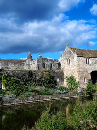 Markenfield Hall is 3 miles south of Ripon in north Yorkshire. It is a moated Tudor Manor House