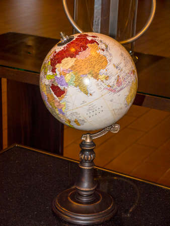 the world at a glance in a hotel lobby in Nashville Tennesseeのeditorial素材