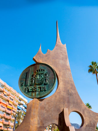 It was the first monument in Spain dedicated to the former Spanish currency, the peseta. Although other tributes to the peseta are now extantのeditorial素材