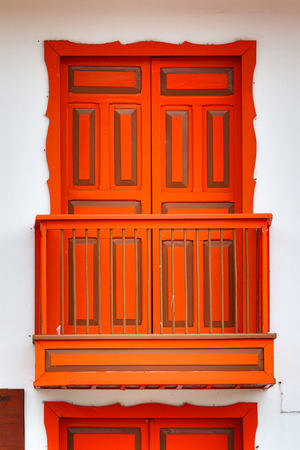 colonial colourful door in Salentoの写真素材