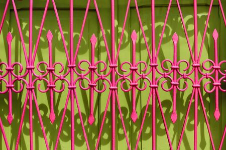 colourful window security grateの写真素材